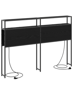 Testata contenitore Rovere nero 160 cm Legno multistrato