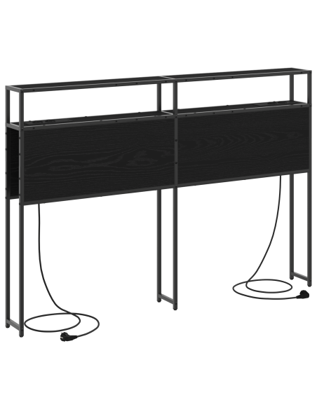 Testata contenitore Rovere Nero 160 cm Legno multistrato