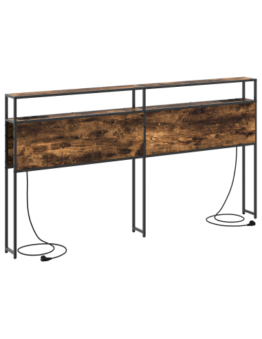 Testata contenitore Rovere fumo 180 cm Legno multistrato