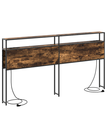 Testata contenitore Rovere fumo 180 cm Legno multistrato