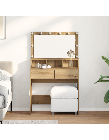 Tavolo da Trucco Rovere artigianale 80 x 41 x 134,5 cm