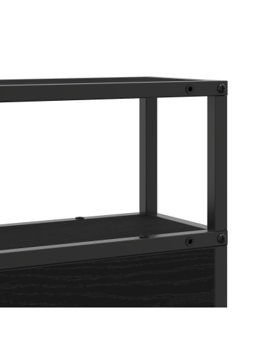 Testata contenitore Rovere nero 160 cm Legno multistrato