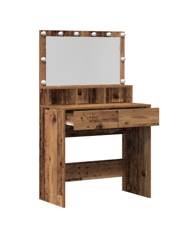 Tavolo da Trucco con cassetto Legno vecchio 80 x 41 x 134,5 cm