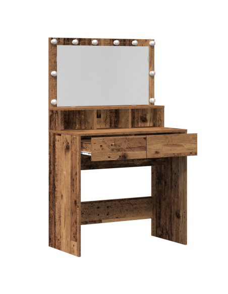 Tavolo da Trucco con cassetto Legno vecchio 80 x 41 x 134,5 cm