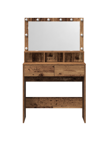 Tavolo da Trucco con cassetto Legno vecchio 80 x 41 x 134,5 cm