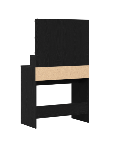 Tavolo da Trucco con cassetto Rovere Nero 80 x 41 x 134,5 cm