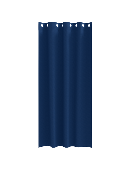Tende Blackout con Anelli 2 pcs Blu Scuro 225 x 140 cm
