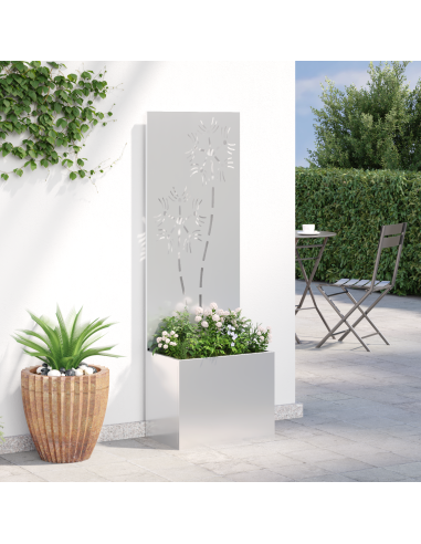 Schermo per privacy in giardino Argento 50 x 32 x 150 cm