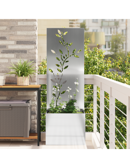 Schermo per privacy in giardino Argento 50 x 32 x 150 cm