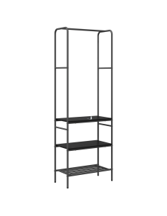 Stendibiancheria Rovere Nero 60 x 30 x 171 cm Legno multistrato