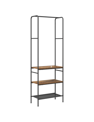 Stendibiancheria con lo scaffale Legno vecchio 60 x 30 x 171 cm