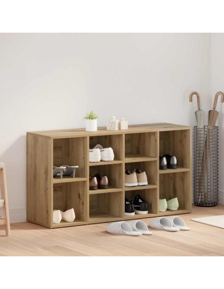 Panca per scarpe rovere artigianale 103 x 30 x 55 cm