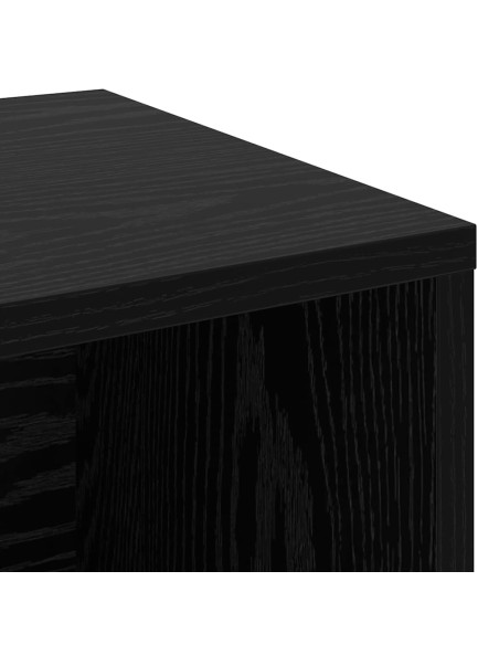 Panca per scarpe Rovere nero 103 x 30 x 55 cm Legno multistrato