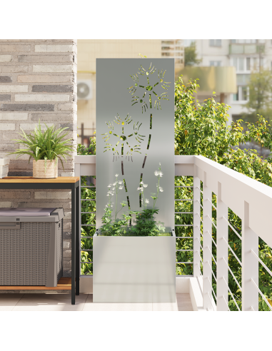 Schermo per privacy in giardino Argento 50 x 32 x 150 cm