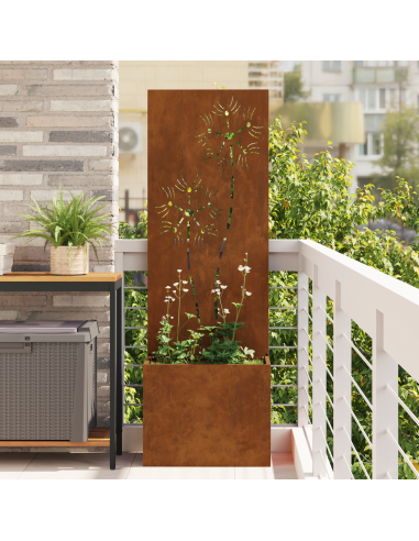 Schermo per privacy in giardino Ruggine 50 x 32 x 150 cm