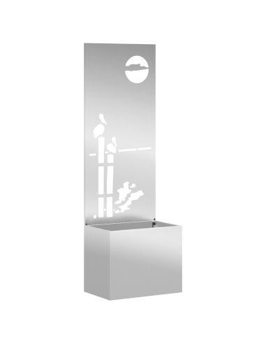 Schermo per privacy in giardino Argento 50 x 32 x 150 cm