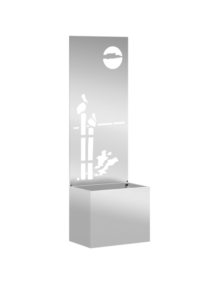 Schermo per privacy in giardino Argento 50 x 32 x 150 cm