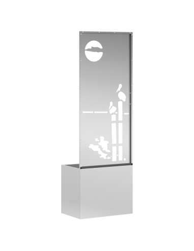 Schermo per privacy in giardino Argento 50 x 32 x 150 cm