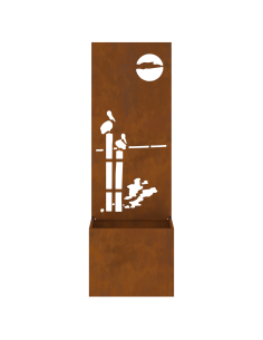 Schermo per privacy in giardino Ruggine 50 x 32 x 150 cm 2