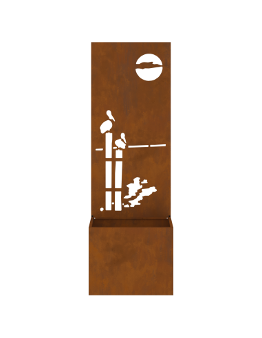 Schermo per privacy in giardino Ruggine 50 x 32 x 150 cm