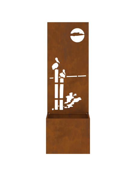 Schermo per privacy in giardino Ruggine 50 x 32 x 150 cm