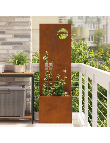 Schermo per privacy in giardino Ruggine 50 x 32 x 150 cm