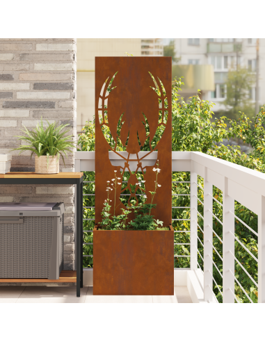 Schermo per privacy in giardino Ruggine 50 x 32 x 150 cm