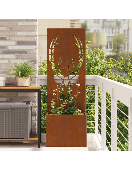 Schermo per privacy in giardino Ruggine 50 x 32 x 150 cm