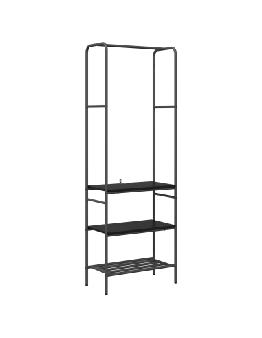 Stendibiancheria Rovere Nero 60 x 30 x 171 cm Legno multistrato