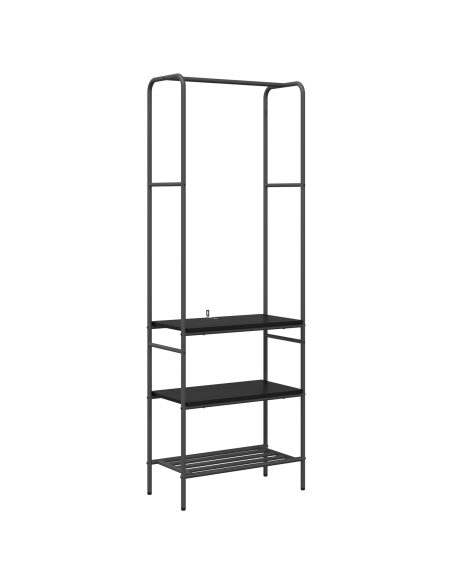 Stendibiancheria Rovere Nero 60 x 30 x 171 cm Legno multistrato