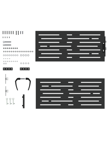 Cancello da giardino con blocco Nero 85 x 100 cm