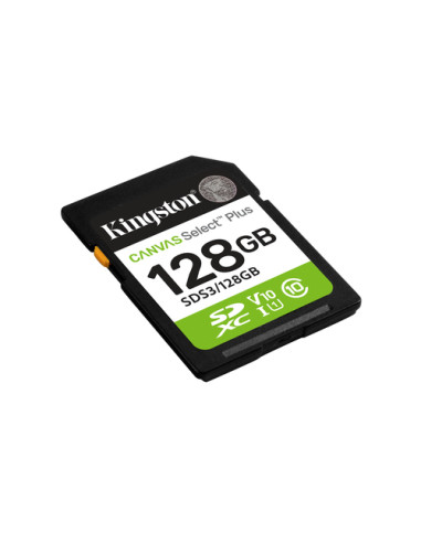 Kingston Technology 128GB SDXC Canvas Select Plus Gen3 150MB/s C10 UHS-I U1 V10