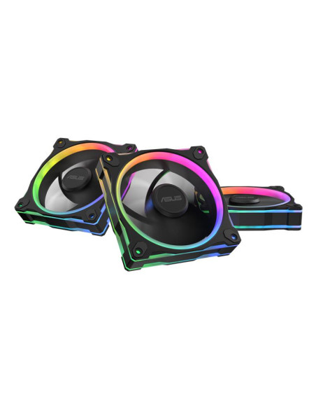 ASUS Prime MR120 Fan ARGB Reverse Black 3in1 Case per computer Ventilatore 12 cm Nero 3 pz