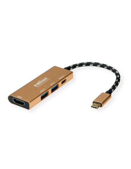 DOCKING TYPE C-MULTIPORT 4IN1 1*HDMI 4K/2*USB 3.2/1*USB C PD