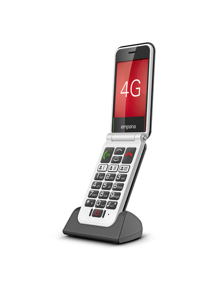 Emporia SIMPLICITYglam.4G 7,11 cm (2.8") 106 g Nero Telefono per anziani