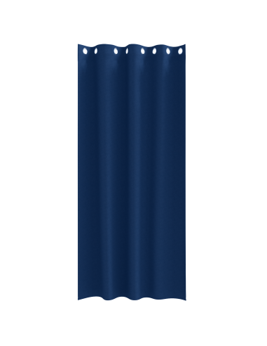 Tende Blackout con Anelli 2 pcs Blu Scuro 245 x 140 cm