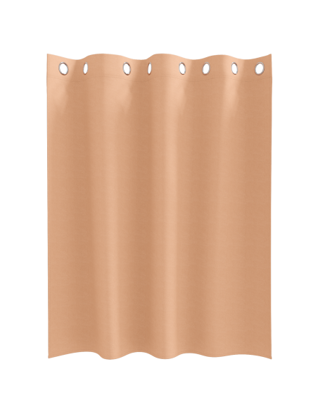 Tende con tende 2 pcs Marrone chiaro 140 x 140 cm Poliestere