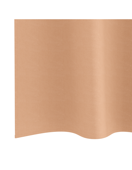 Tende Blackout con Anelli 2 pcs Marrone Chiaro 175 x 140 cm