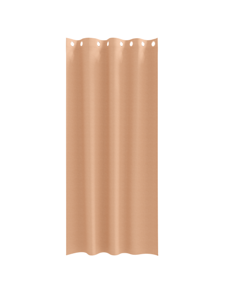 Tende con tende 2 pcs Marrone chiaro 260 x 140 cm Poliestere