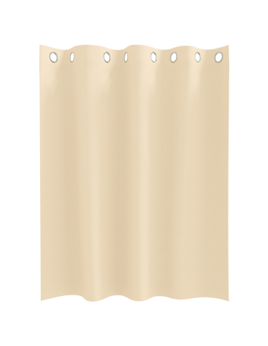 Tende Blackout con Anelli 2 pcs Crema 140 x 140 cm Poliestere