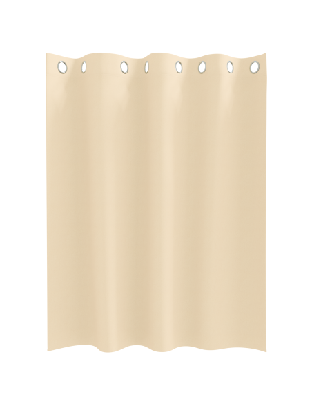 Tende con tende 2 pcs Crema 140 x 140 cm Poliestere
