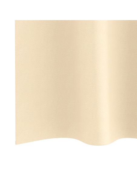 Tende Blackout con Anelli 2 pcs Crema 225 x 140 cm Poliestere