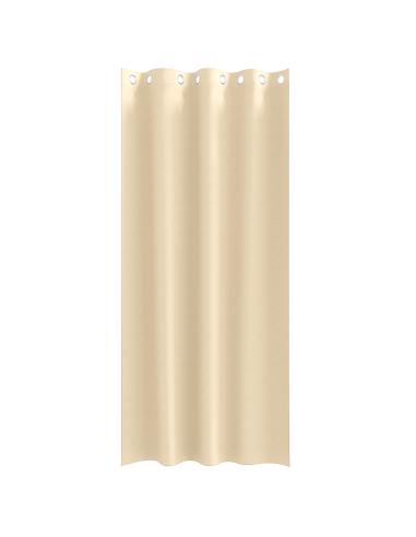 Tende Blackout con Anelli 2 pcs Crema 225 x 140 cm Poliestere