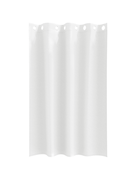 Tende con tende 2 pcs Bianco Puro 175 x 140 cm Poliestere