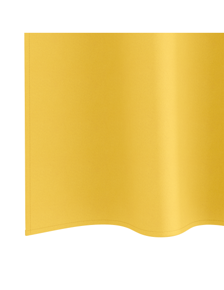 Tende con tende 2 pcs giallo senape 140 x 140 cm Poliestere