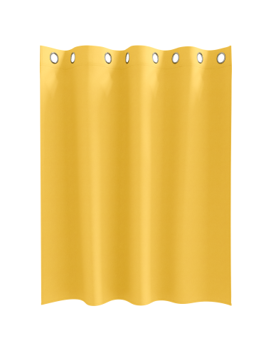 Tende Blackout con Anelli 2 pcs Giallo senape 140 x 140 cm