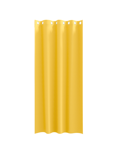 Tende con tende 2 pcs giallo senape 225 x 140 cm Poliestere