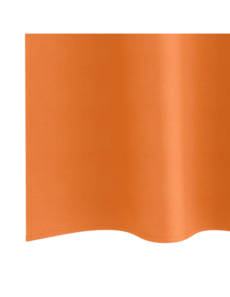 Tende Blackout con Anelli 2 pcs Arancione Vivo 140 x 140 cm