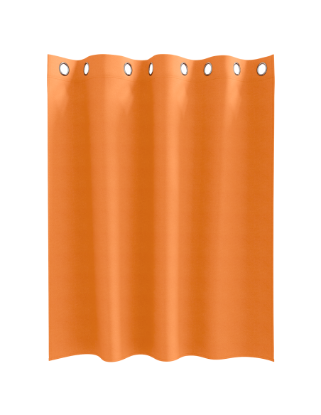 Tende con tende 2 pcs Arancione Vivo 140 x 140 cm Poliestere