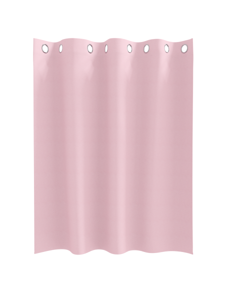 Tende con tende 2 pcs Rosa Baby 140 x 140 cm Poliestere